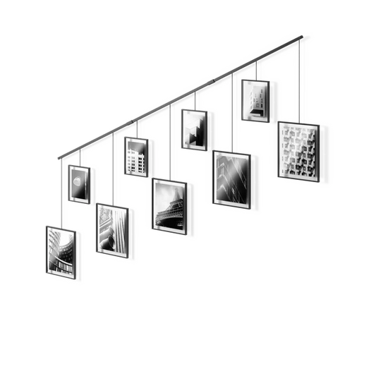 Exhibit Wall Picture Frames, Set of 9