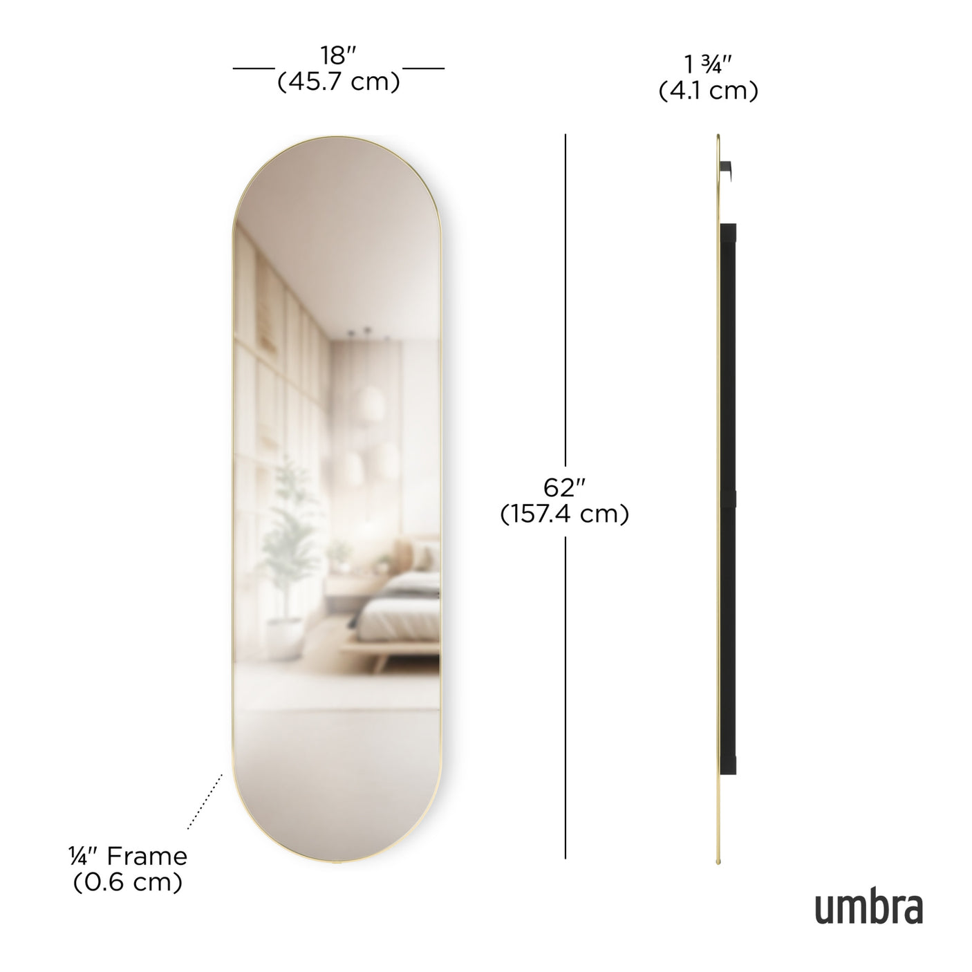 Hubba Pill Mirror 62x18